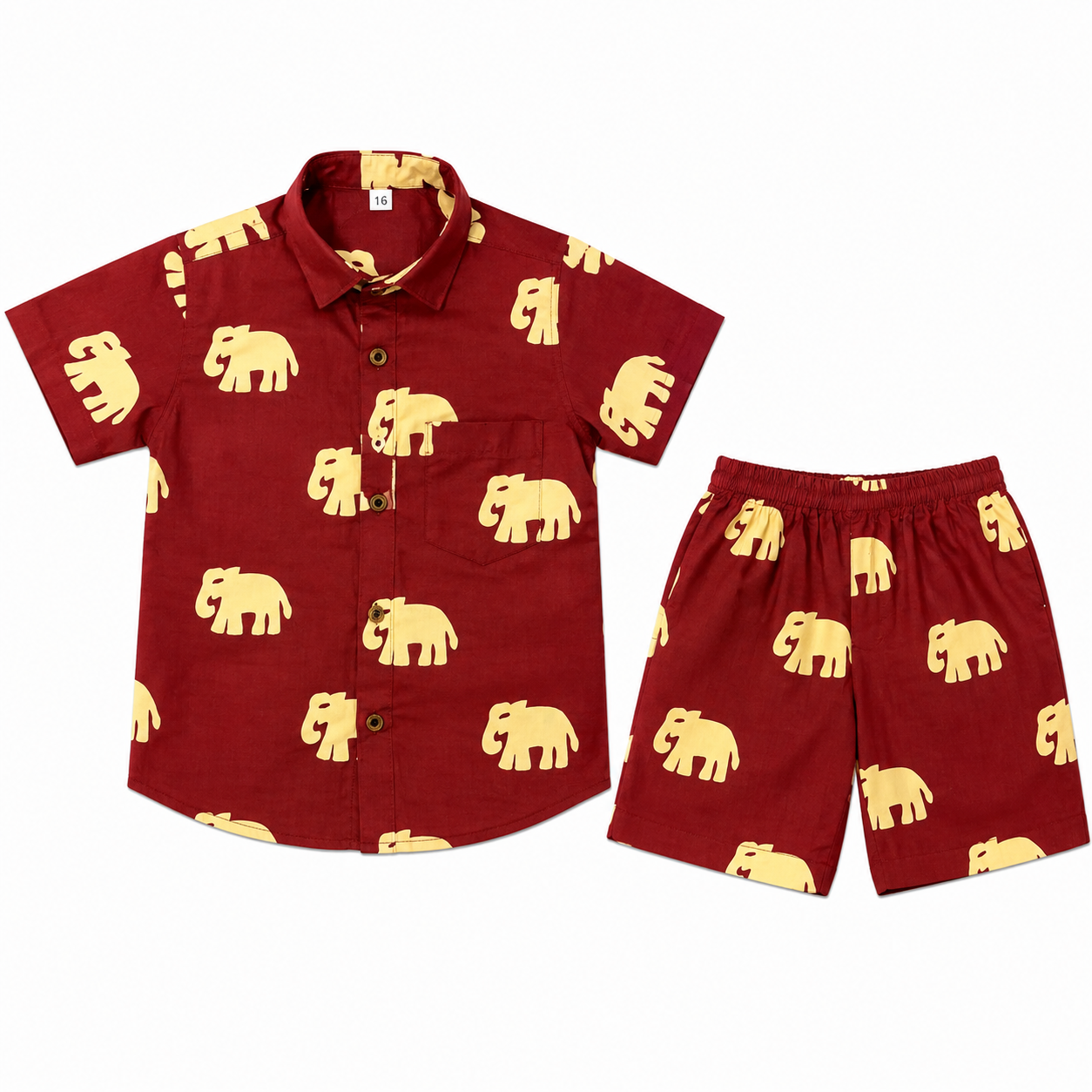Ruby Elephant 100% Cotton Kids Co-ord Set