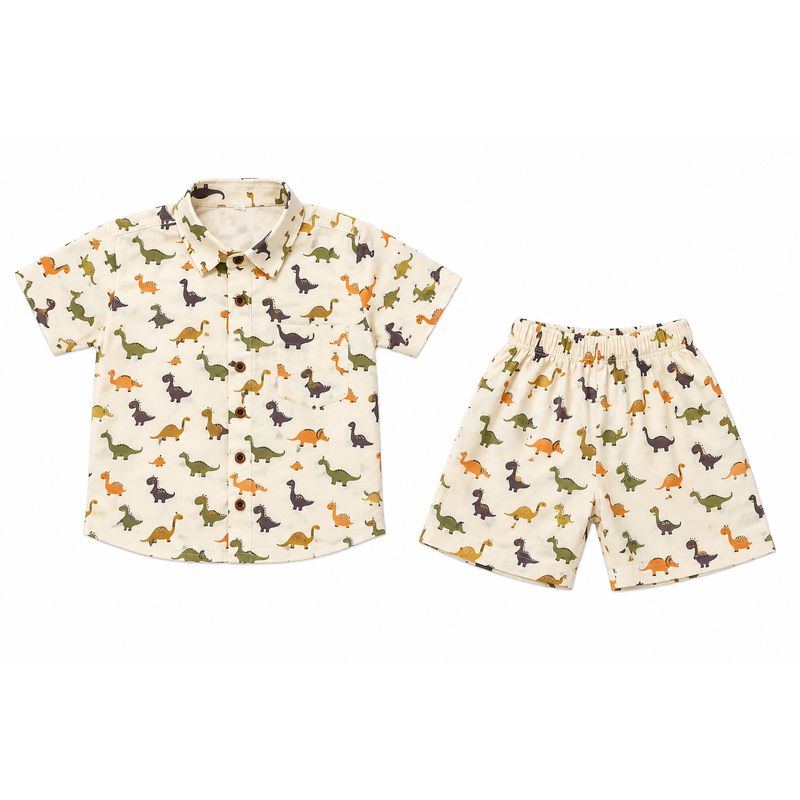 Dino Adventure 100% Cotton Kids Co-ord Set