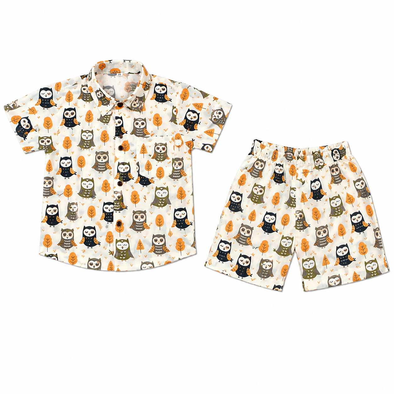 Woodland Owl 100% Cotton Kids Co-ord Set
