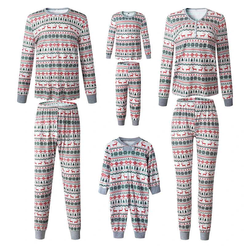 White Classic Christmas Pyjamas