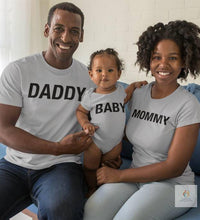 Daddy Mommy Baby Grey