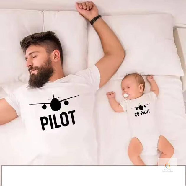 Pilot/ Co-Pilot Father and Son T-shirts