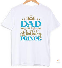 Birthday Prince Family Matching Clothes Mother Father Kids T Shirts Tops Baby Bodysuit Boys Birthday Party Look Outfits 1 2