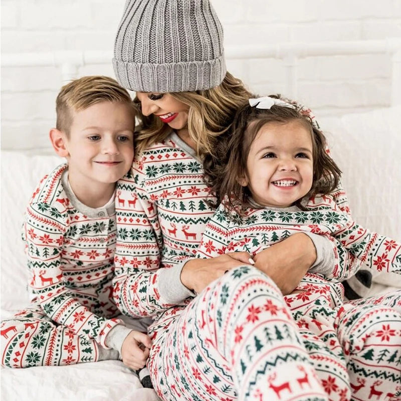 White Classic Christmas Pyjamas
