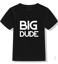 Big Dude and Little Dude Brother Sister Summer Matching Tshirt Baby Boys T shirt Children Best Friends Top T shirts Clea 20