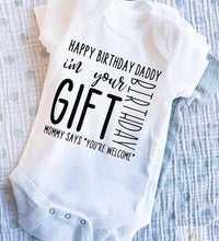 Happy Birthday Daddy Newborn Romper
