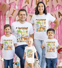 Jungle Theme Birthday Party Family T-shirts