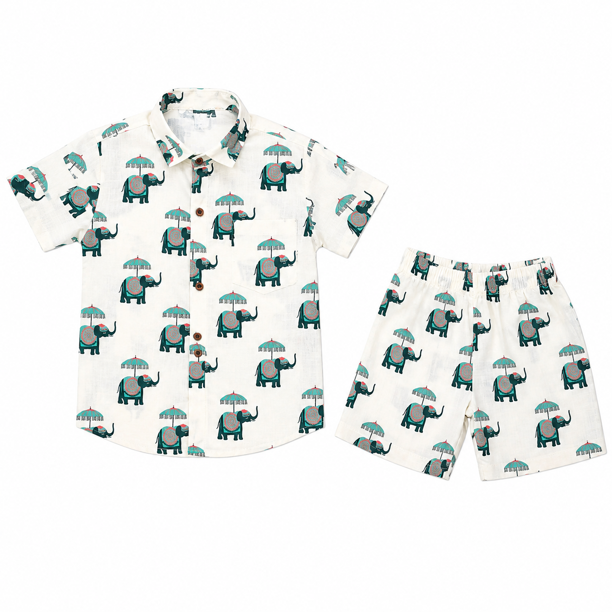 Jaipur Elephant 100% Cotton Kids Co-ord Set