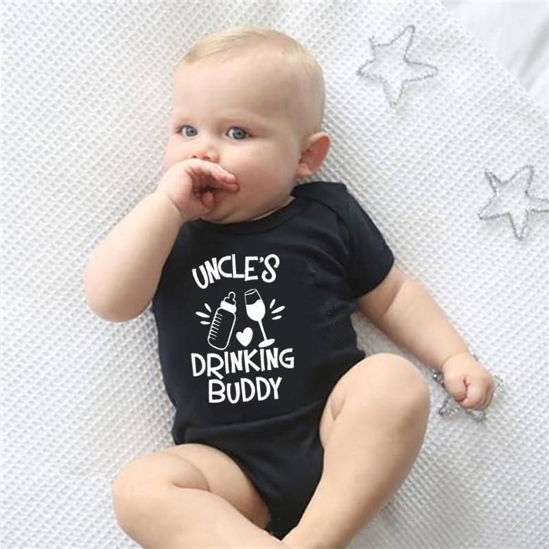 Uncle's Drinking Buddy Baby Bodysuit
