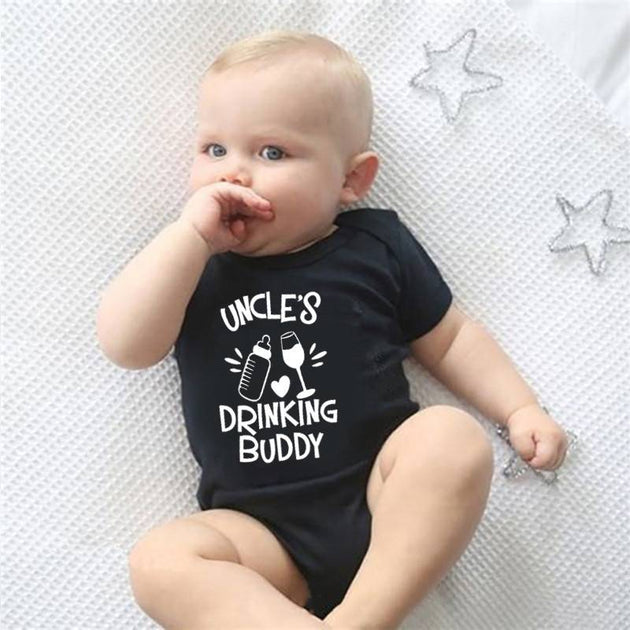 Uncle's Drinking Buddy Baby Bodysuit