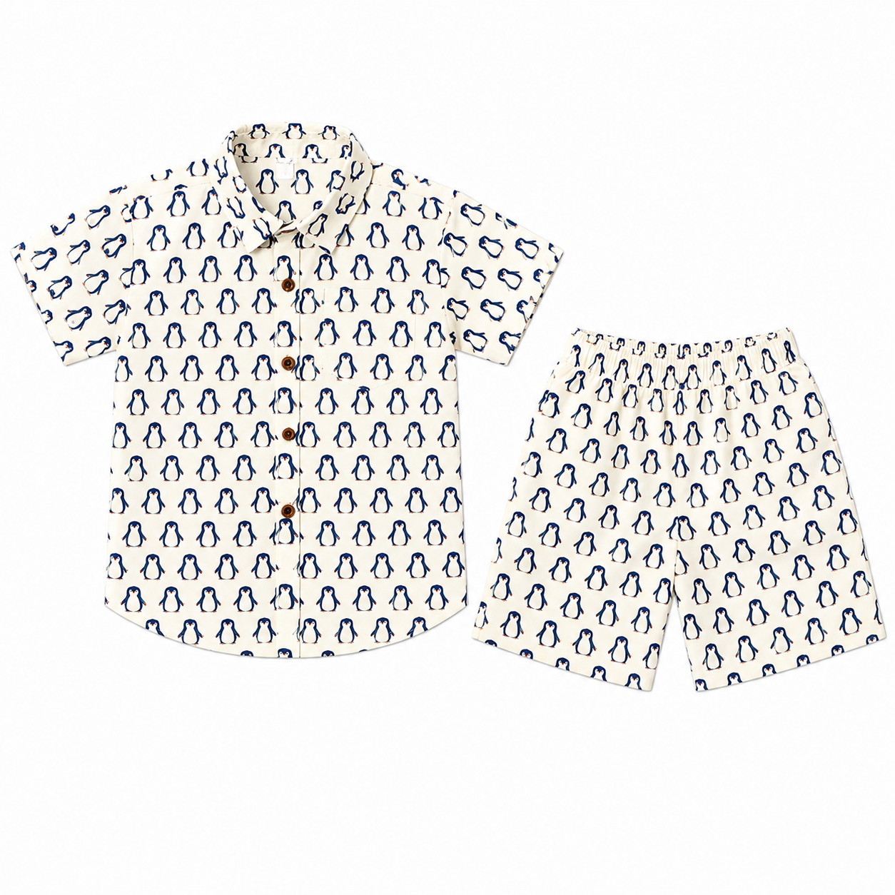 Penguin Parade 100% Cotton Kids Co-ord Set