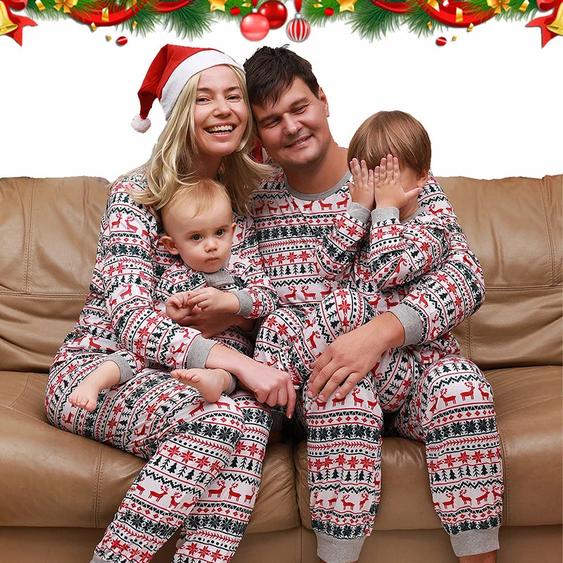 White Classic Christmas Pyjamas