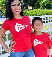 Mom and Me Matching Pizza T-Shirts