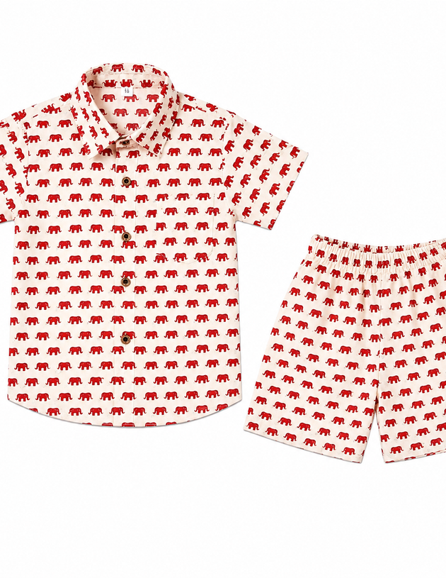 Little Elephant Parade 100% Cotton Co ord Sets