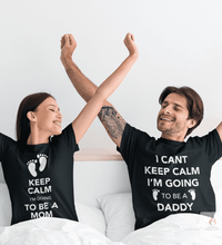 keep calm mom dad Black