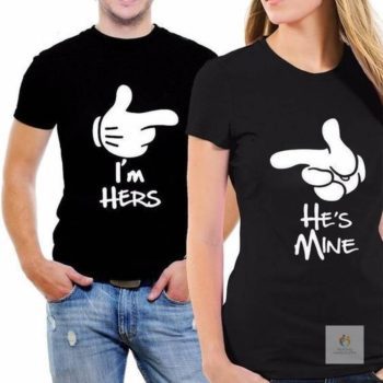 I’M Hers He’s Mine Couple T Shirts