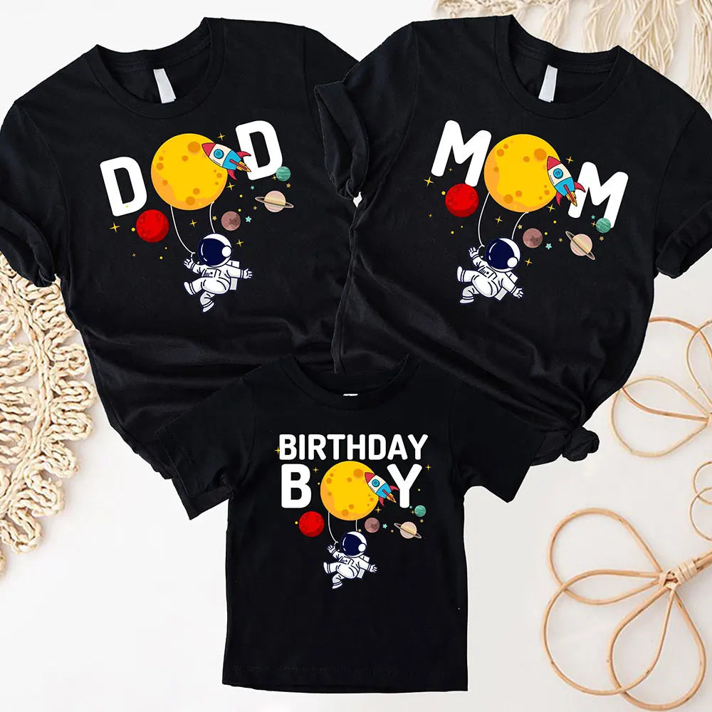 Astronaut Birthday Family T-shirts