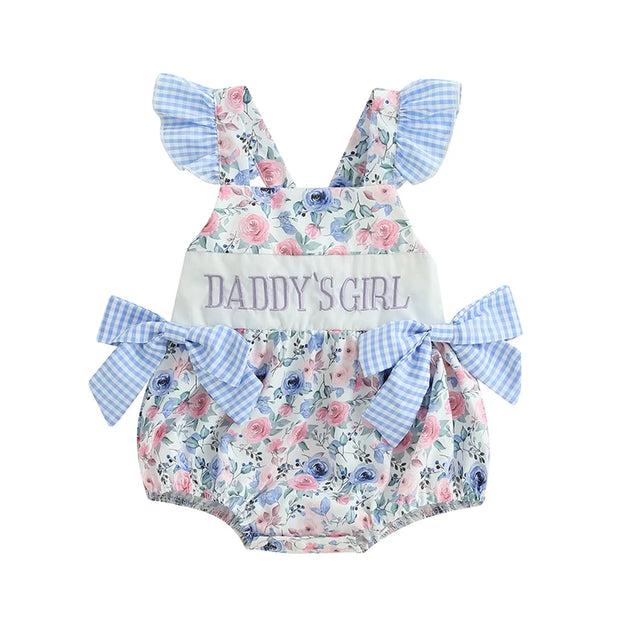 Daddy's Girl Floral Print Romper