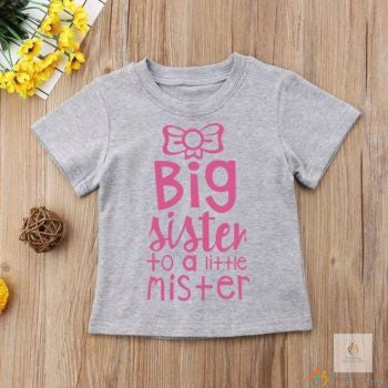 Big Sister Shirt and Little Brother Bodysuit