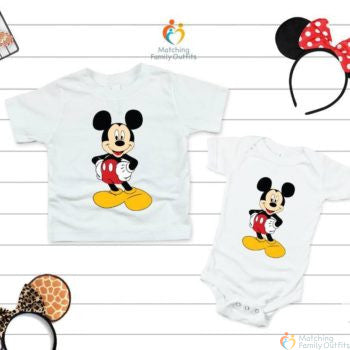 Mickey and Minnie Mouse Kids / Siblings T-shirts