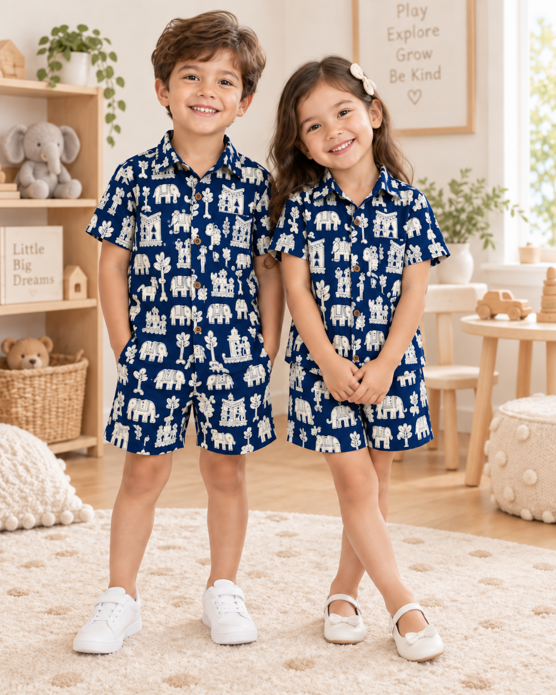 Royal Safari 100% Cotton Kids Co-ord Set