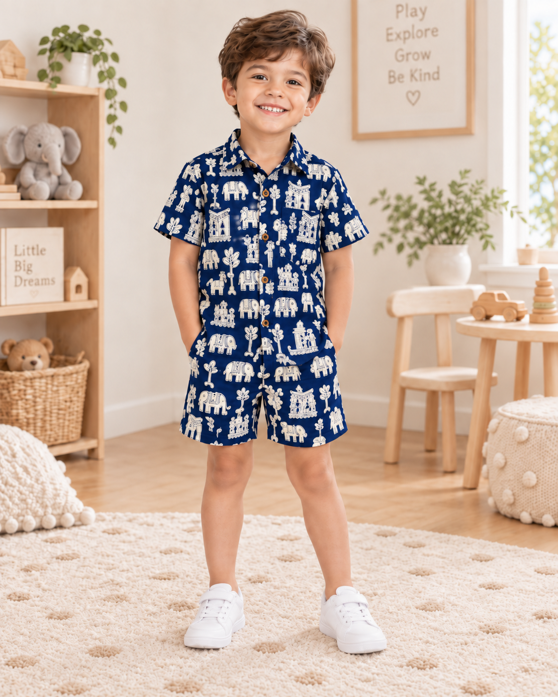 Royal Safari 100% Cotton Kids Co-ord Set