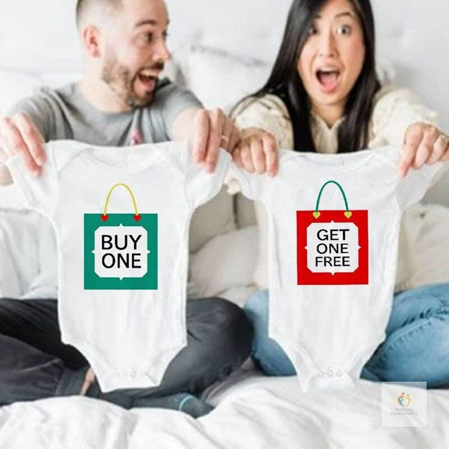 Buy One Get One Free Twins  Bodysuits