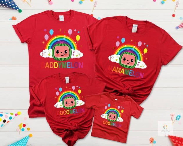 Cocomelon Birthday T-shirts for Family