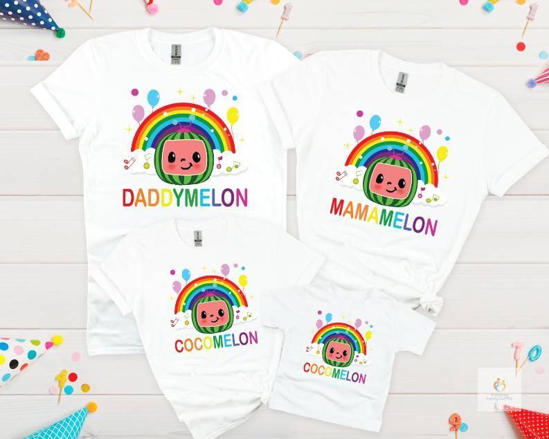 Cocomelon Birthday T-shirts for Family