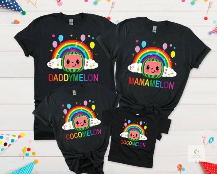 Cocomelon Birthday T-shirts for Family
