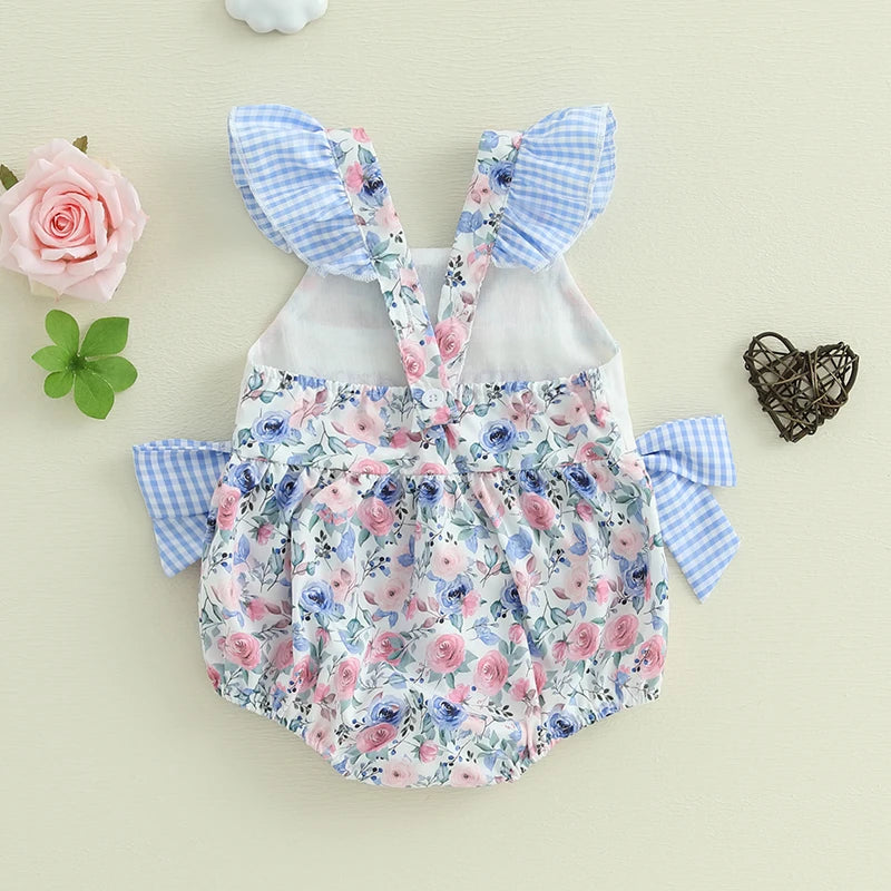 Daddy's Girl Floral Print Romper