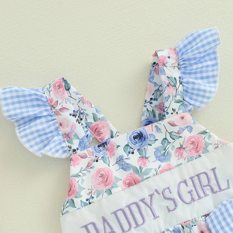 Daddy's Girl Floral Print Romper