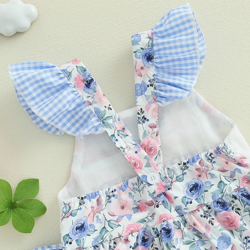 Daddy's Girl Floral Print Romper