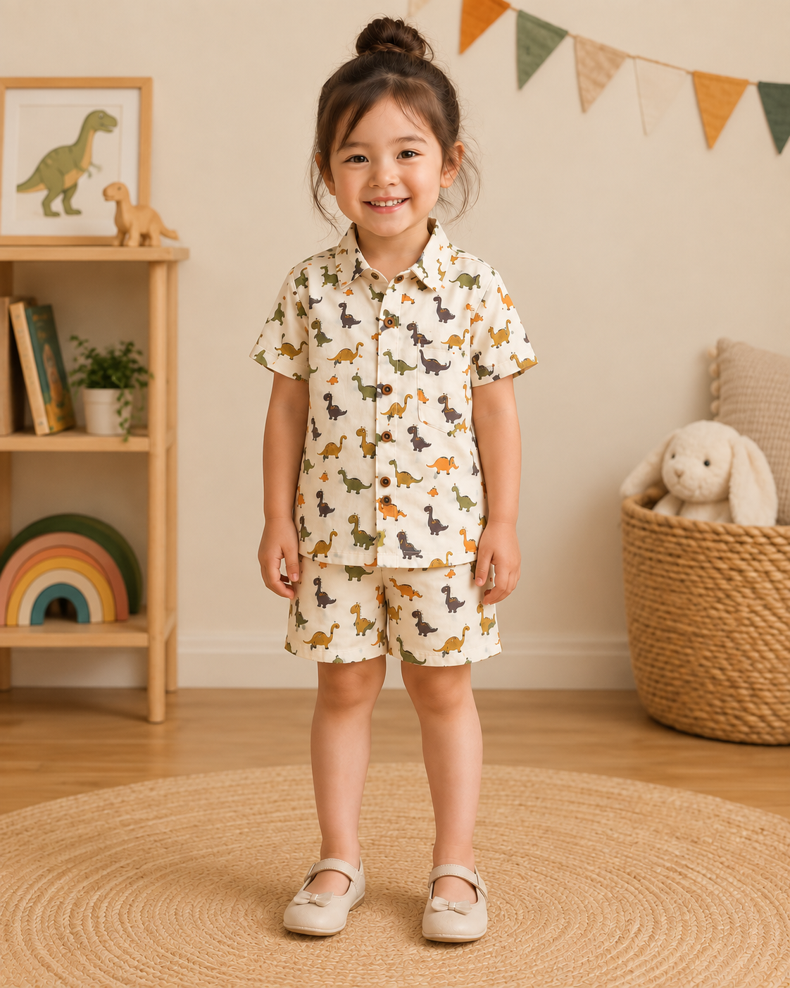 Dino Adventure 100% Cotton Kids Co-ord Set