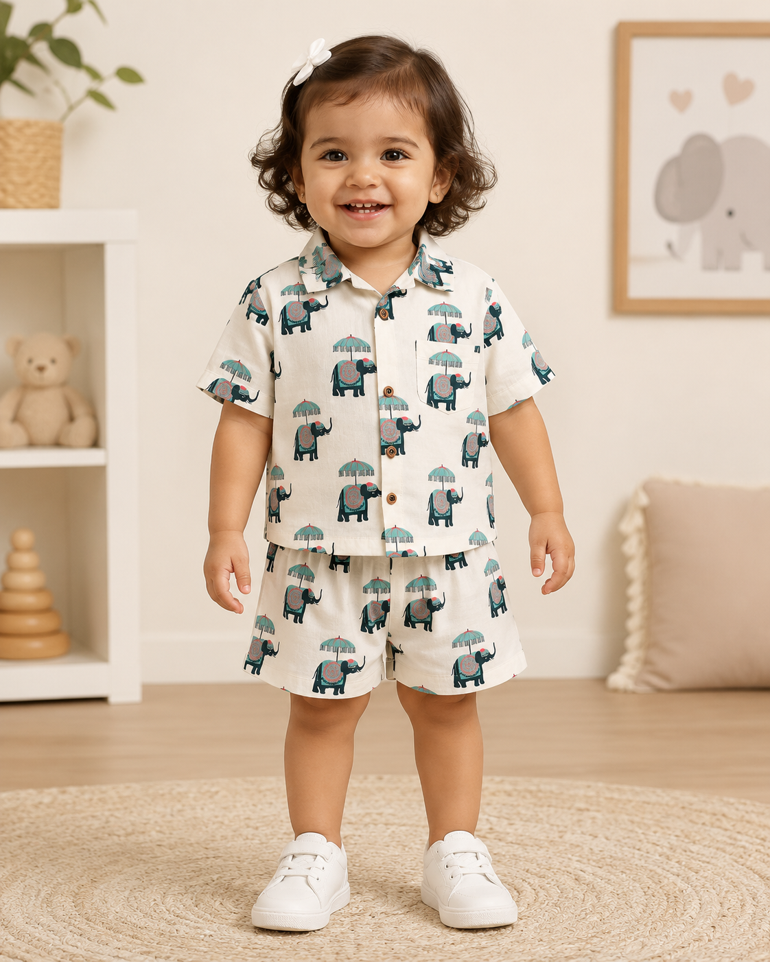Jaipur Elephant 100% Cotton Kids Co-ord Set