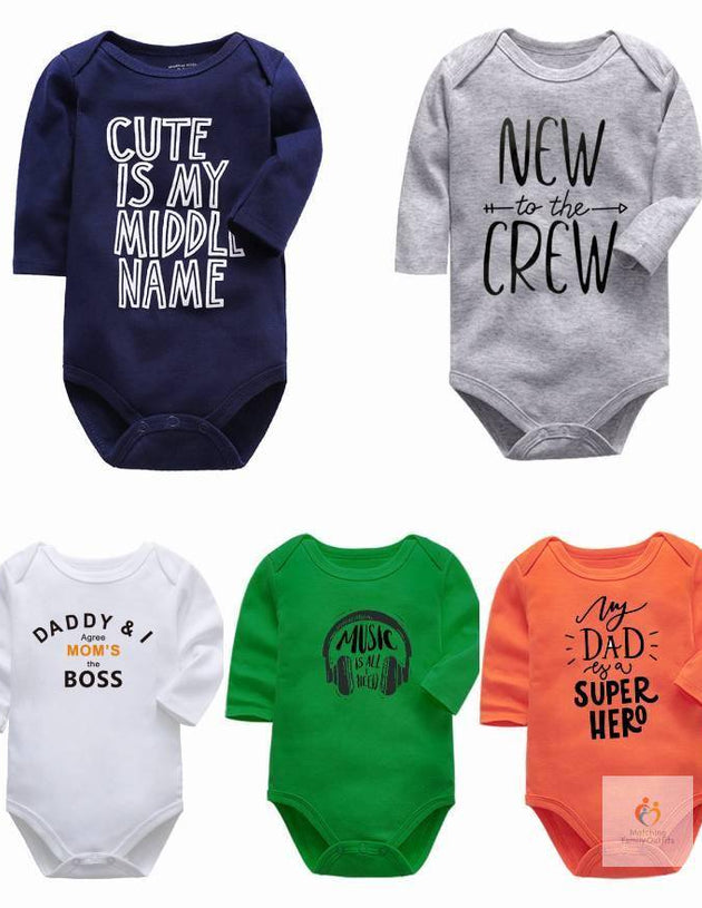 Funky Quotes Unisex Full-Sleeves Baby Bodysuits