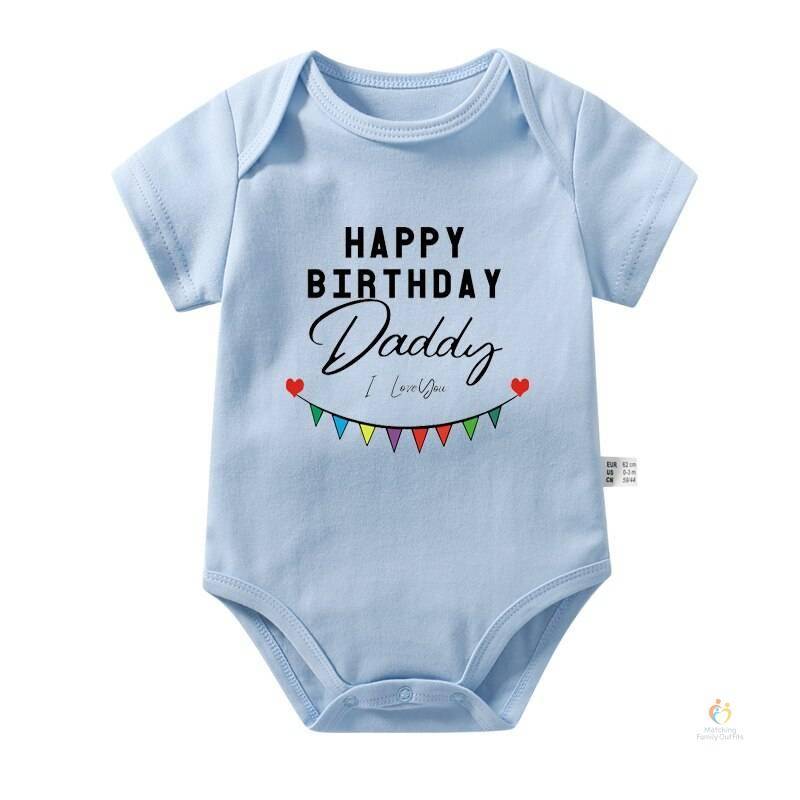 Happy Birthday Daddy Baby Bodysuit