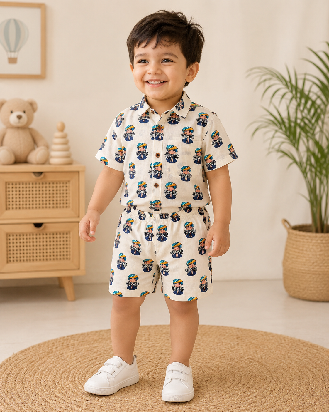 Jaipur Maharaja 100% Cotton Kids Co-ord Set