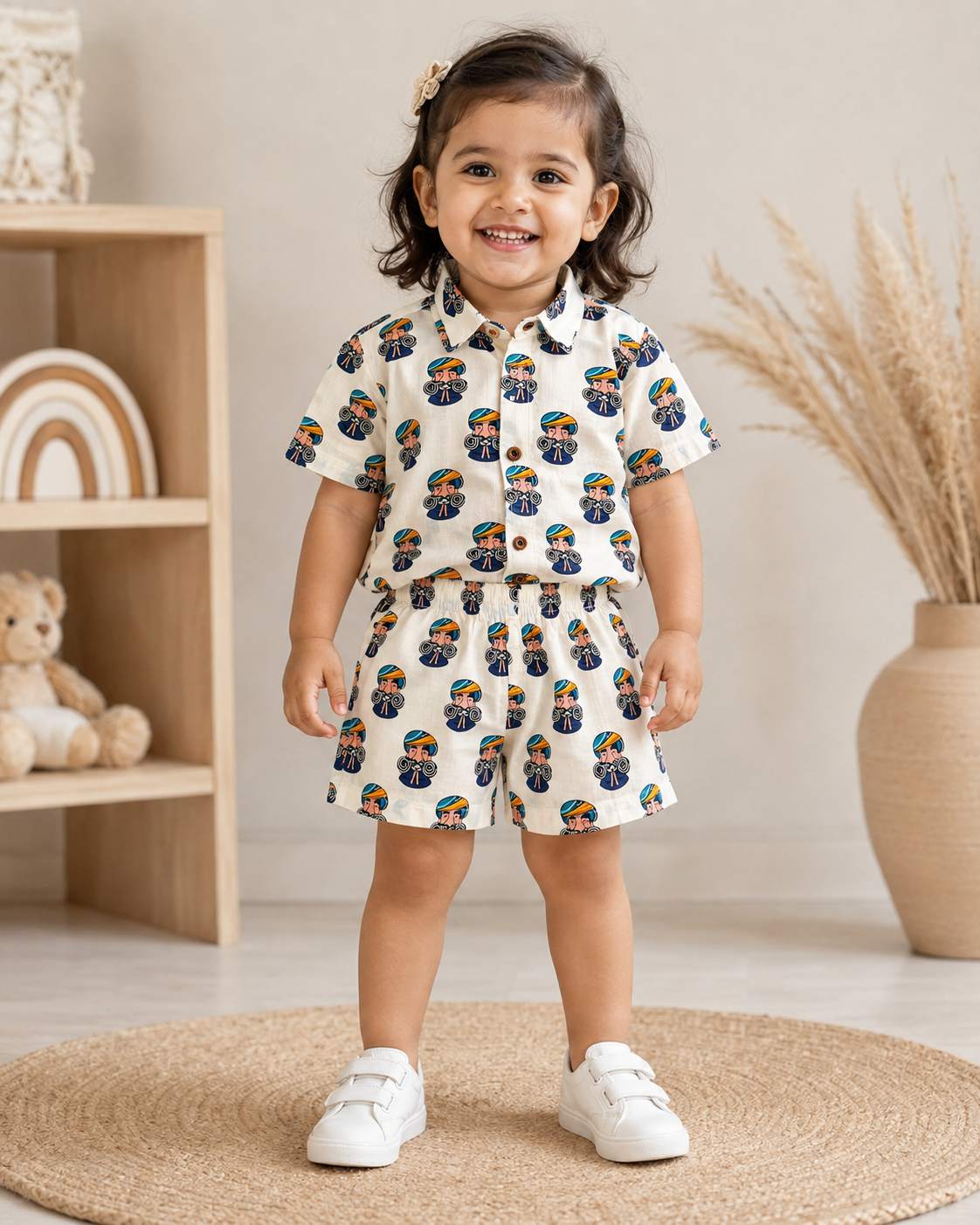 Jaipur Maharaja 100% Cotton Kids Co-ord Set
