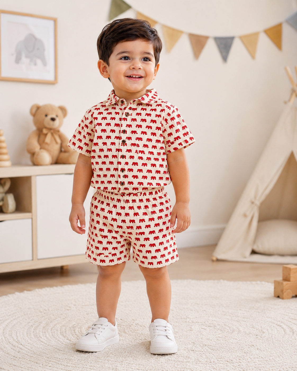 Little Elephant Parade 100% Cotton Co ord Sets