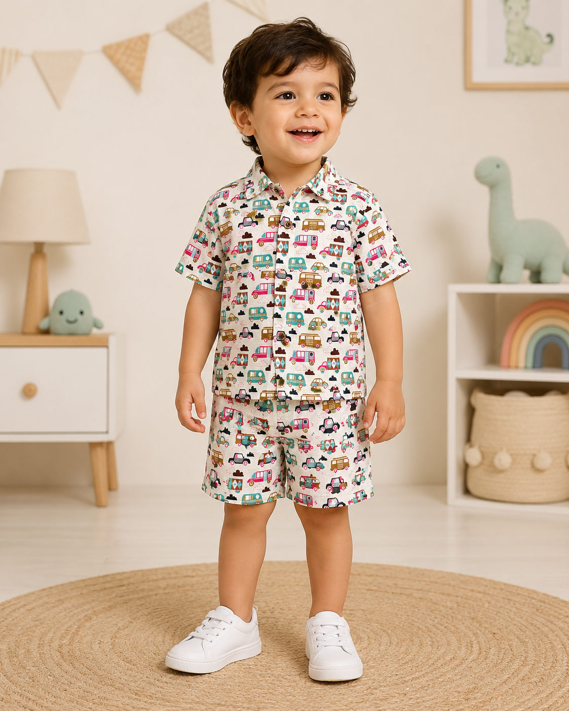 Little Wheels 100% Cotton Kids Co-ord Set