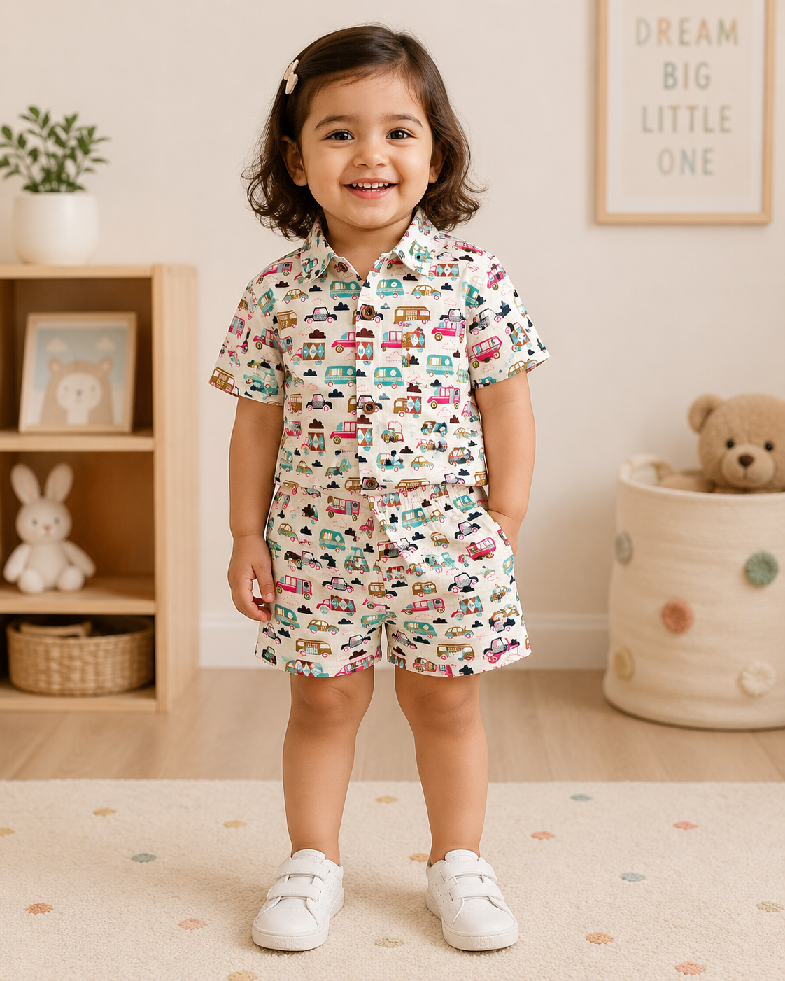 Little Wheels 100% Cotton Kids Co-ord Set