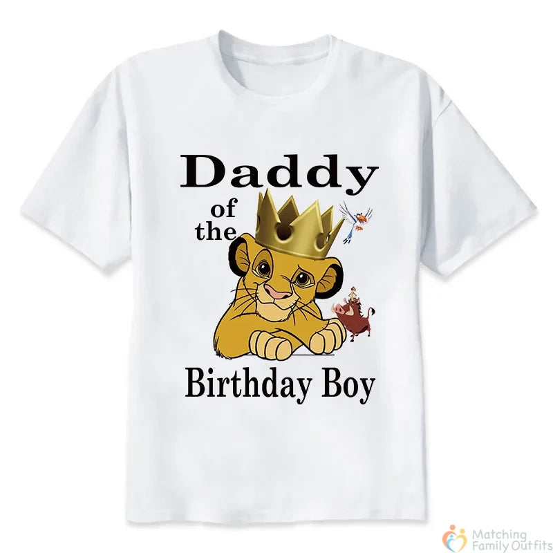 Lion King Birthday Family T-shirts