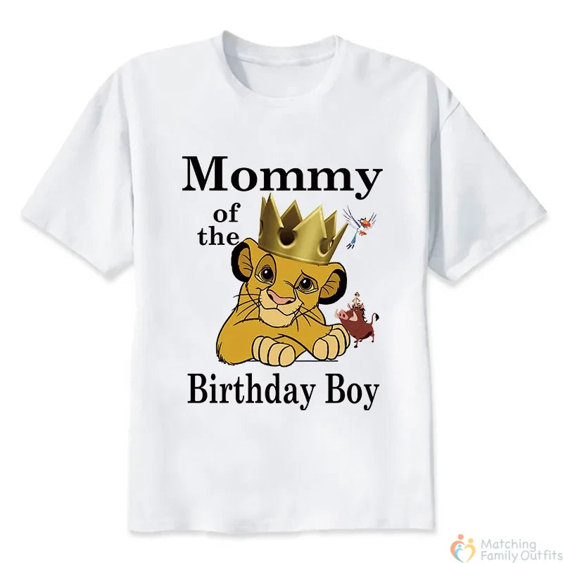 Lion King Birthday Family T-shirts