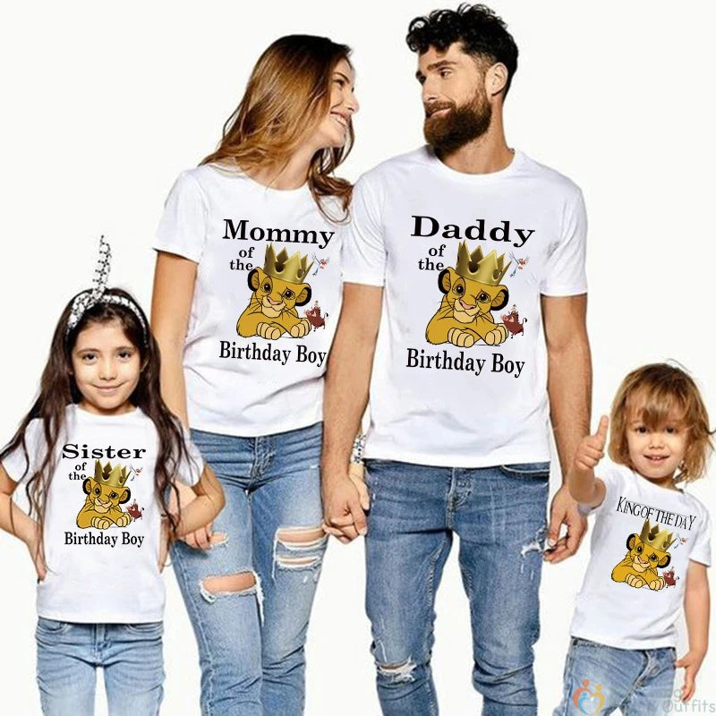 Lion King Birthday Family T-shirts