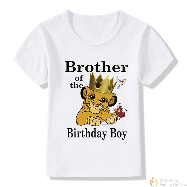 Lion King Birthday Family T-shirts