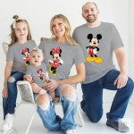 Mickey Mouse and Minnie Mouse T-shirts for Family