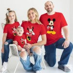 Mickey Mouse and Minnie Mouse T-shirts for Family