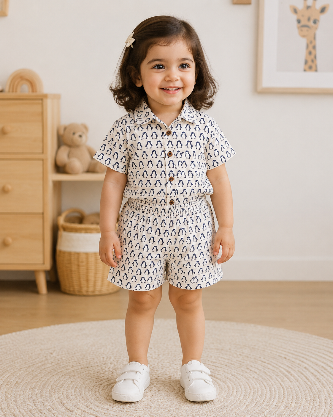 Penguin Parade 100% Cotton Kids Co-ord Set