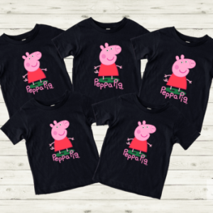 Peppa Pig – Birthday Party Return Gift T-Shirts (Mixed Sizes)
